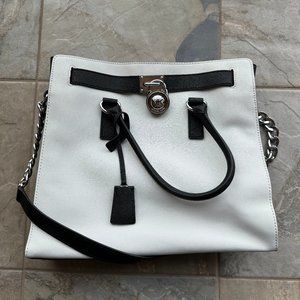 White & Black Michael Kors Purse